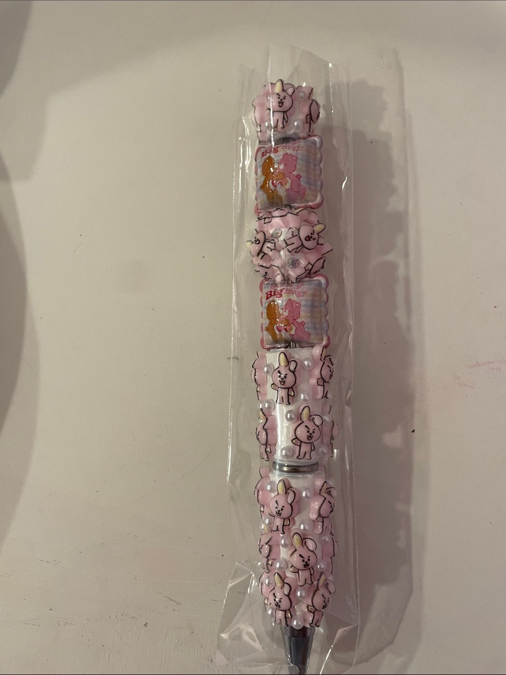 Bt21 Beaded Ballpoint Pen - Decorative with Care Bears